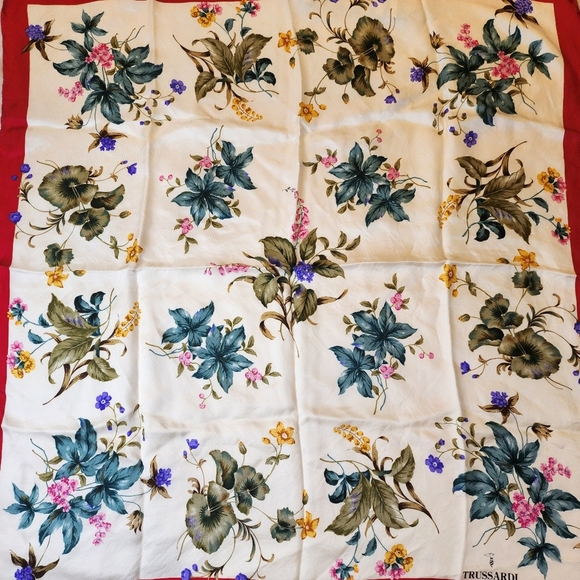 Trussardi Silk Scarf 31x30" - Picture 3 of 9